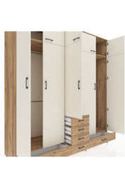 Kronos Dolap 6 Raflı 6 Çekmeceli 4 Askılı 220x59x243 - S784M014V24C