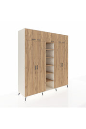 Kronos Dolap 18 Raflı 9 Kapaklı 220x59x243 Aytaşı-Çam/Çam