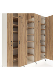 Kronos Dolap 18 Raflı 9 Kapaklı 220x59x243 Aytaşı-Çam/Çam