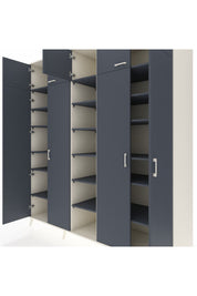 Kronos Dolap 18 Raflı 9 Kapaklı 220x59x243 Aytaşı-Antrasit/Antrasit