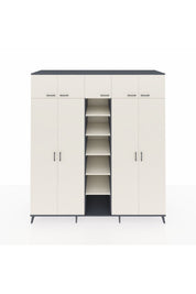 Kronos Dolap 18 Raflı 9 Kapaklı 220x59x243 Antrasit-Aytaşı/Aytaşı