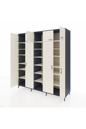 Kronos Dolap 18 Raflı 9 Kapaklı 220x59x243 Antrasit-Aytaşı/Aytaşı