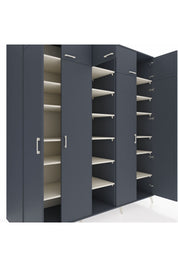 Kronos Dolap 18 Raflı 9 Kapaklı 220x59x243 Antrasit-Antrasit/Aytaşı