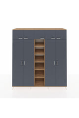 Kronos Dolap 18 Raflı 9 Kapaklı 220x59x243