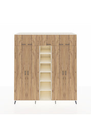 Kronos Dolap 12 Raflı 9 Kapaklı 2 Askılı 220x59x243 Aytaşı-Çam/Aytaşı