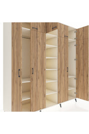 Kronos Dolap 12 Raflı 9 Kapaklı 2 Askılı 220x59x243 Aytaşı-Çam/Aytaşı