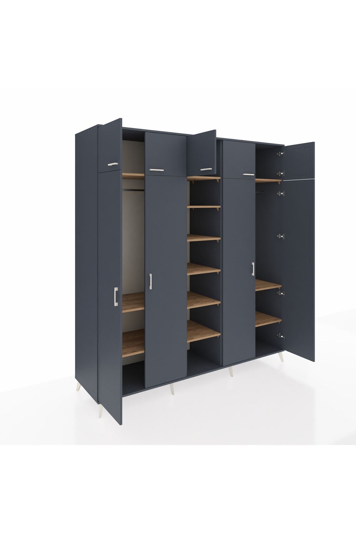 Kronos Dolap 12 Raflı 9 Kapaklı 2 Askılı 220x59x243 - S784M016V18C