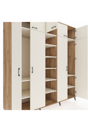 Kronos Dolap 12 Raflı 9 Kapaklı 2 Askılı 220x59x243 Çam-Aytaşı/Aytaşı