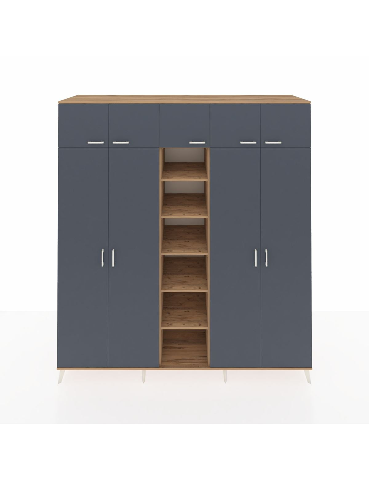 Kronos Dolap 12 Raflı 9 Kapaklı 2 Askılı 220x59x243 - S784M016V27C