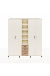 Kronos Dolap 17 Raflı 3 Çekmeceli 4 Kapaklı 220x59x243 Aytaşı-Aytaşı/Çam