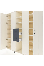 Kronos Dolap 15 Raflı 2 Çekmeceli 4 Kapaklı 220x59x243 - S784M018V05C