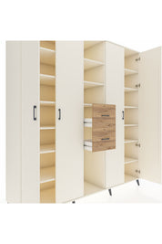 Kronos Dolap 15 Raflı 2 Çekmeceli 4 Kapaklı 220x59x243 - S784M018V06C
