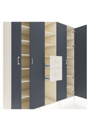 Kronos Dolap 15 Raflı 2 Çekmeceli 4 Kapaklı 220x59x243 - S784M018V07C