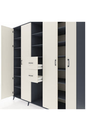 Kronos Dolap 15 Raflı 2 Çekmeceli 4 Kapaklı 220x59x243 - S784M018V13C