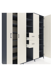 Kronos Dolap 15 Raflı 2 Çekmeceli 4 Kapaklı 220x59x243 - S784M018V13C