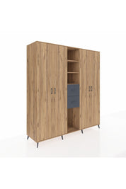 Kronos Dolap 15 Raflı 2 Çekmeceli 4 Kapaklı 220x59x243 - S784M018V20C