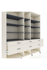 Kronos Dolap 12 Raflı 6 Çekmeceli 220x59x243 - S784M019V07C