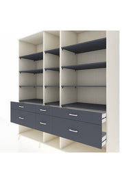 Kronos Dolap 12 Raflı 6 Çekmeceli 220x59x243 - S784M019V08C
