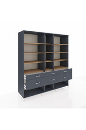Kronos Dolap 12 Raflı 6 Çekmeceli 220x59x243 - S784M019V11C
