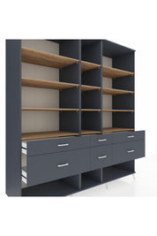 Kronos Dolap 12 Raflı 6 Çekmeceli 220x59x243 - S784M019V11C