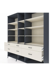Kronos Dolap 12 Raflı 6 Çekmeceli 220x59x243 - S784M019V13C