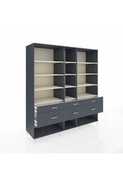Kronos Dolap 12 Raflı 6 Çekmeceli 220x59x243 - S784M019V14C