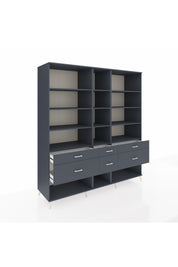 Kronos Dolap 12 Raflı 6 Çekmeceli 220x59x243 - S784M019V17C