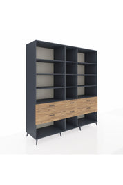 Kronos Dolap 12 Raflı 6 Çekmeceli 220x59x243 - S784M019V18C