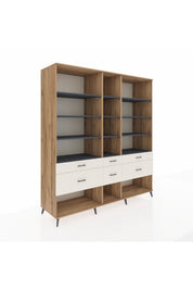 Kronos Dolap 12 Raflı 6 Çekmeceli 220x59x243 - S784M019V25C