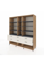 Kronos Dolap 12 Raflı 6 Çekmeceli 220x59x243 - S784M019V25C