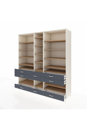 Kronos Dolap 19 Raflı 8 Çekmeceli 220x59x243 - S784M020V02C