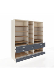 Kronos Dolap 19 Raflı 8 Çekmeceli 220x59x243 - S784M020V02C