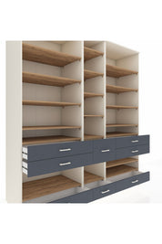 Kronos Dolap 19 Raflı 8 Çekmeceli 220x59x243 - S784M020V02C