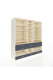 Kronos Dolap 19 Raflı 8 Çekmeceli 220x59x243 - S784M020V05C