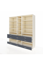 Kronos Dolap 19 Raflı 8 Çekmeceli 220x59x243 - S784M020V05C