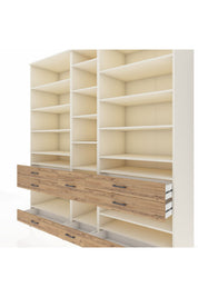 Kronos Dolap 19 Raflı 8 Çekmeceli 220x59x243 - S784M020V06C