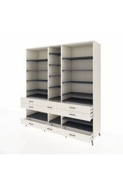 Kronos Dolap 19 Raflı 8 Çekmeceli 220x59x243 - S784M020V07C