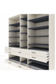 Kronos Dolap 19 Raflı 8 Çekmeceli 220x59x243 - S784M020V07C
