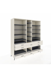 Kronos Dolap 19 Raflı 8 Çekmeceli 220x59x243 - S784M020V07C