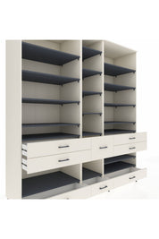 Kronos Dolap 19 Raflı 8 Çekmeceli 220x59x243 - S784M020V07C