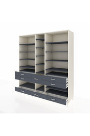 Kronos Dolap 19 Raflı 8 Çekmeceli 220x59x243 - S784M020V08C