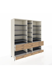Kronos Dolap 19 Raflı 8 Çekmeceli 220x59x243 - S784M020V09C