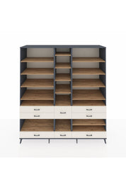 Kronos Dolap 19 Raflı 8 Çekmeceli 220x59x243 - S784M020V10C
