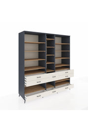 Kronos Dolap 19 Raflı 8 Çekmeceli 220x59x243 - S784M020V10C