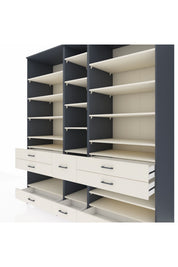 Kronos Dolap 19 Raflı 8 Çekmeceli 220x59x243 - S784M020V13C