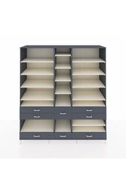 Kronos Dolap 19 Raflı 8 Çekmeceli 220x59x243 - S784M020V14C