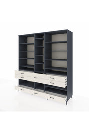 Kronos Dolap 19 Raflı 8 Çekmeceli 220x59x243 - S784M020V16C