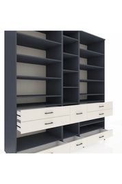 Kronos Dolap 19 Raflı 8 Çekmeceli 220x59x243 - S784M020V16C