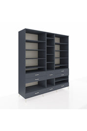 Kronos Dolap 19 Raflı 8 Çekmeceli 220x59x243 - S784M020V17C