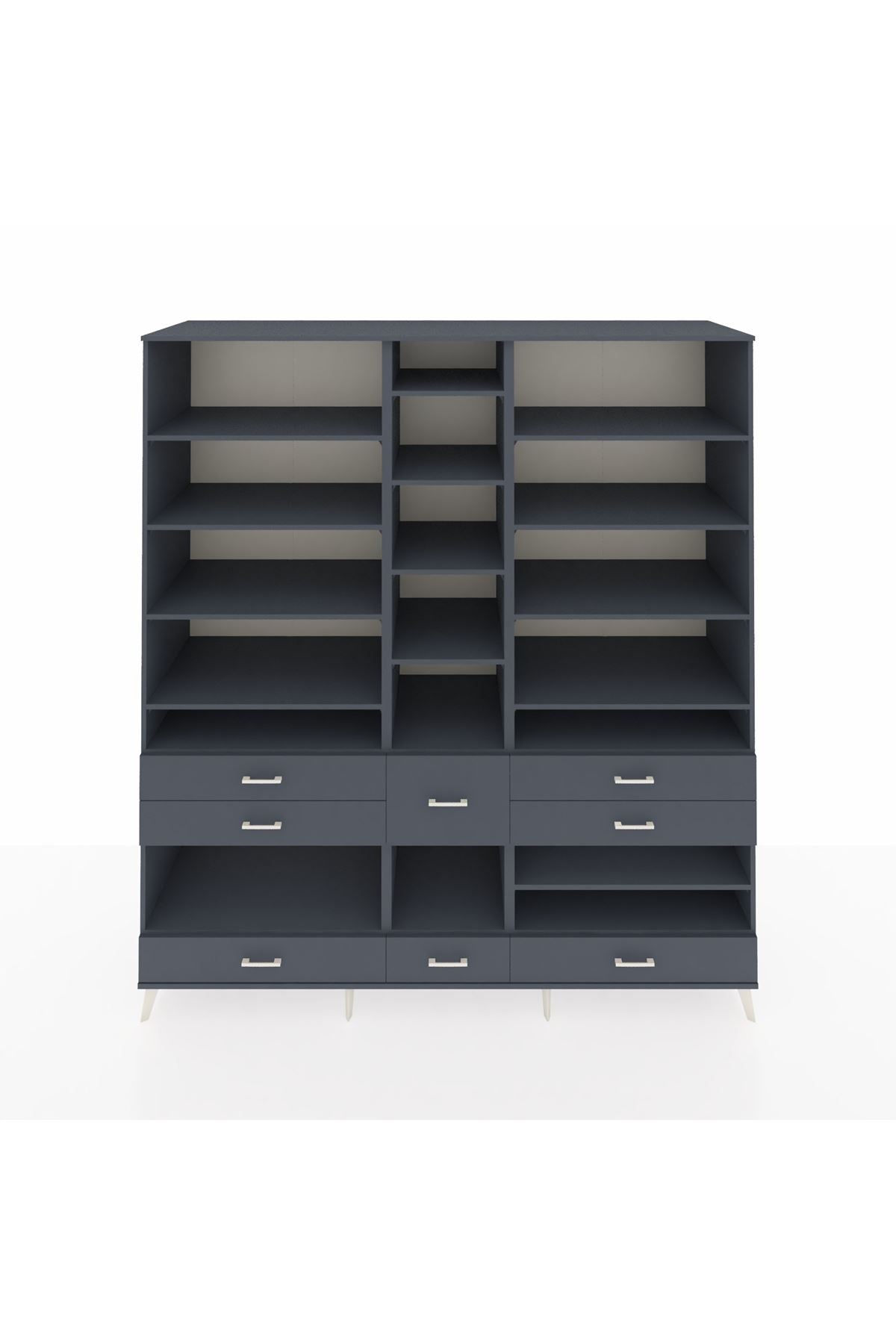 Kronos Dolap 19 Raflı 8 Çekmeceli 220x59x243 - S784M020V17C
